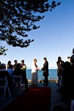 outdoor wedding ceremony